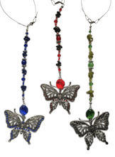 Load image into Gallery viewer, Butterfly Crystal Car Charms - The Stormy Cauldron
