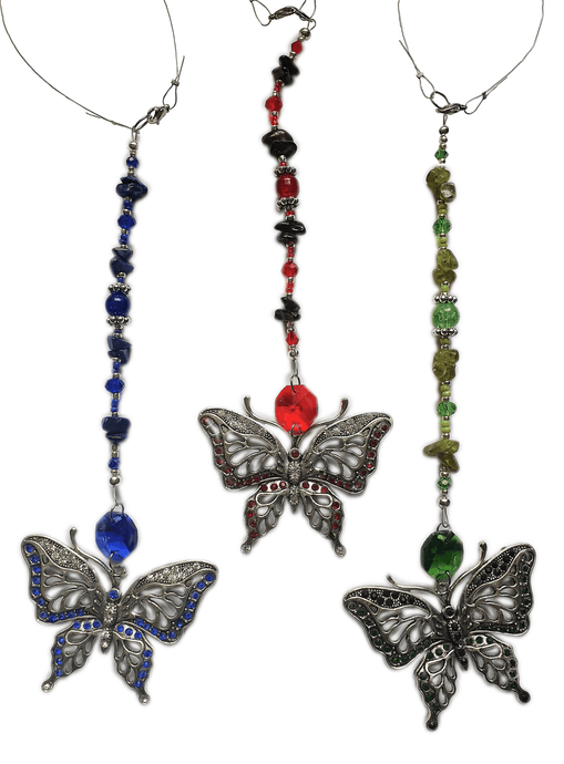 Butterfly Crystal Car Charms - The Stormy Cauldron