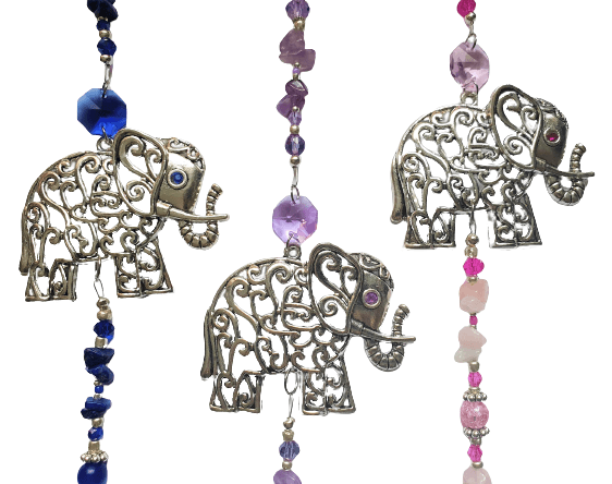 Elephant Crystal Suncatcher - The Stormy Cauldron