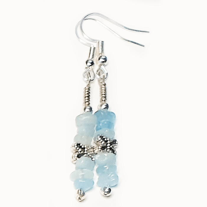 Aquamarine Drop Earrings - The Stormy Cauldron