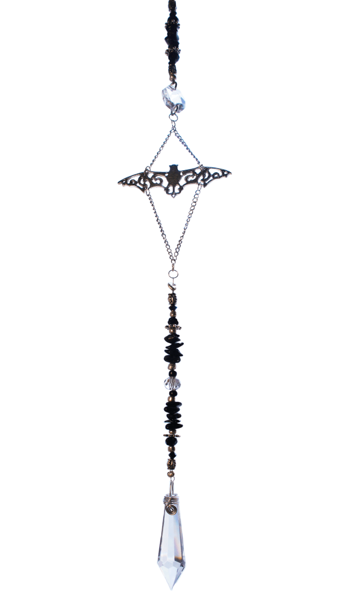 Bat Crystal Suncatcher - The Stormy Cauldron