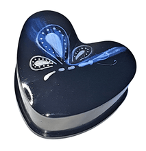 Load image into Gallery viewer, Hand Painted Heart Shaped Resin Jewellery Trinket Box - The Stormy Cauldron
