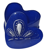 Load image into Gallery viewer, Hand Painted Heart Shaped Resin Jewellery Trinket Box - The Stormy Cauldron
