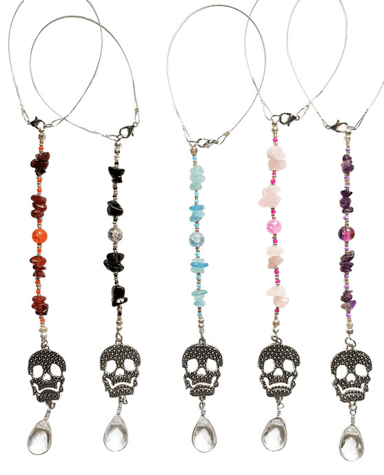 Skull Crystal Car Charms - The Stormy Cauldron