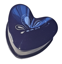 Load image into Gallery viewer, Hand Painted Heart Shaped Resin Jewellery Trinket Box - The Stormy Cauldron
