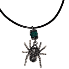 Load image into Gallery viewer, Bead And Pendant Necklace - Spider - The Stormy Cauldron
