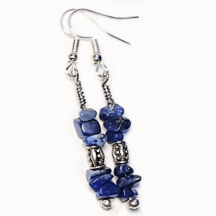 Lapis Lazuli Drop Earrings - The Stormy Cauldron