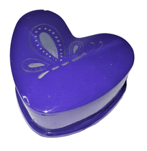 Load image into Gallery viewer, Hand Painted Heart Shaped Resin Jewellery Trinket Box - The Stormy Cauldron
