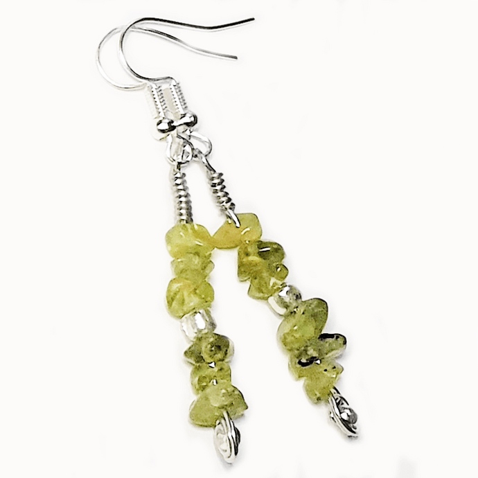 Peridot Drop Earrings - The Stormy Cauldron