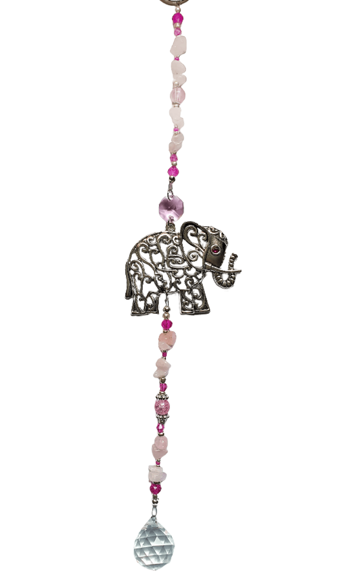 Elephant Crystal Suncatcher - The Stormy Cauldron