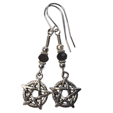 Load image into Gallery viewer, Pentacle Bead Drop Earrings - The Stormy Cauldron
