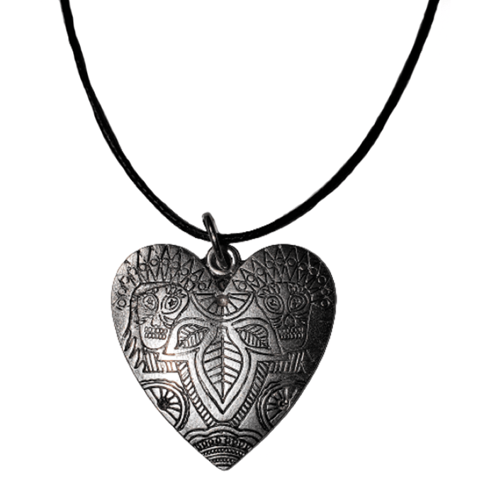 Pendant Necklace - Warrior Heart - The Stormy Cauldron